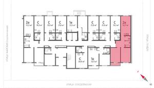 2-к квартира, вторичка, 54м2, 1/8 этаж