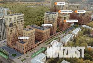 2-к квартира, строящийся дом, 42м2, 8/25 этаж