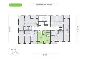 1-к квартира, вторичка, 43м2, 3/17 этаж