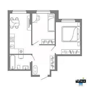 2-к квартира, вторичка, 51м2, 8/32 этаж