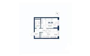 1-к квартира, вторичка, 38м2, 6/28 этаж