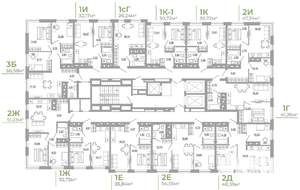 2-к квартира, вторичка, 51м2, 3/24 этаж