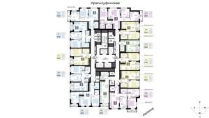 Студия квартира, вторичка, 41м2, 28/29 этаж