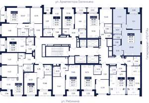 2-к квартира, вторичка, 68м2, 25/26 этаж