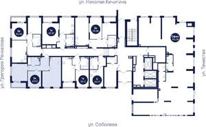 2-к квартира, вторичка, 64м2, 1/26 этаж