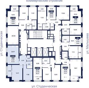 2-к квартира, вторичка, 65м2, 8/31 этаж