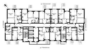 2-к квартира, строящийся дом, 55м2, 2/25 этаж