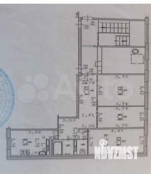3-к квартира, вторичка, 59м2, 9/9 этаж