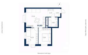 2-к квартира, вторичка, 54м2, 3/26 этаж
