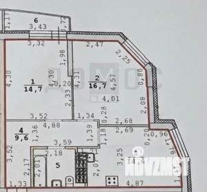 3-к квартира, вторичка, 60м2, 13/16 этаж