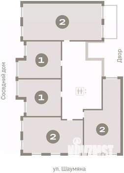 2-к квартира, вторичка, 69м2, 2/9 этаж