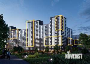 2-к квартира, строящийся дом, 58м2, 18/24 этаж