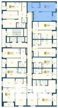 3-к квартира, строящийся дом, 71м2, 4/18 этаж