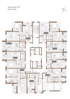 Студия квартира, вторичка, 30м2, 22/24 этаж
