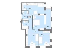 3-к квартира, вторичка, 80м2, 4/30 этаж