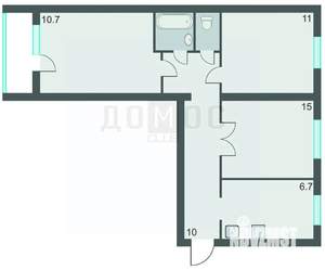 3-к квартира, вторичка, 58м2, 9/9 этаж