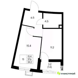 1-к квартира, вторичка, 39м2, 9/31 этаж