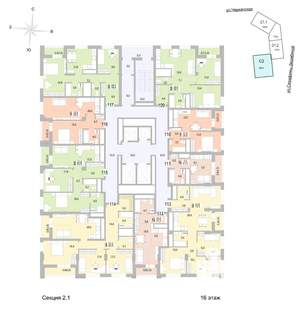 2-к квартира, вторичка, 57м2, 16/24 этаж