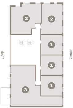 1-к квартира, вторичка, 46м2, 2/16 этаж