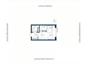 Студия квартира, вторичка, 27м2, 28/33 этаж