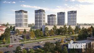 2-к квартира, строящийся дом, 55м2, 6/20 этаж