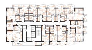 1-к квартира, вторичка, 38м2, 20/21 этаж