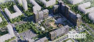 2-к квартира, строящийся дом, 54м2, 18/24 этаж