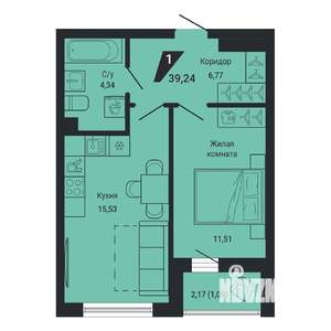 1-к квартира, вторичка, 39м2, 2/31 этаж