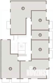 2-к квартира, вторичка, 64м2, 6/9 этаж