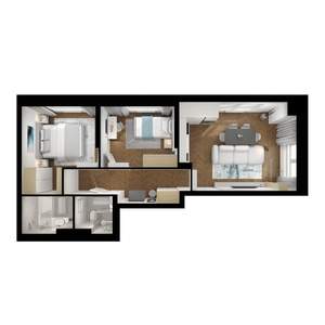 2-к квартира, вторичка, 60м2, 23/29 этаж