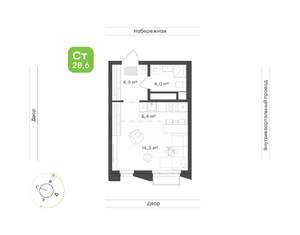 1-к квартира, вторичка, 29м2, 24/24 этаж