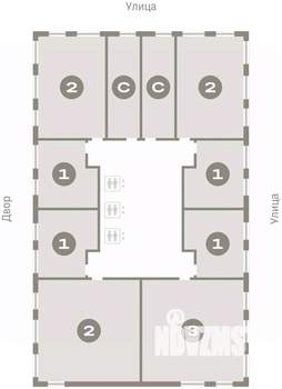 2-к квартира, вторичка, 65м2, 9/25 этаж