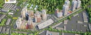 1-к квартира, вторичка, 34м2, 5/19 этаж