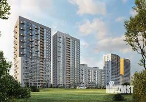 2-к квартира, строящийся дом, 55м2, 2/22 этаж