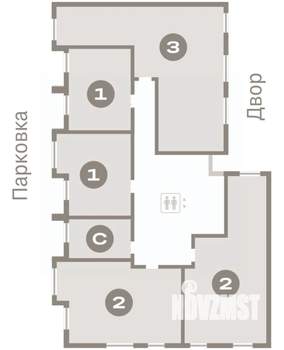 2-к квартира, вторичка, 63м2, 6/9 этаж