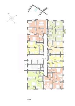 2-к квартира, вторичка, 60м2, 19/23 этаж