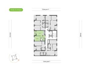 1-к квартира, вторичка, 42м2, 3/17 этаж