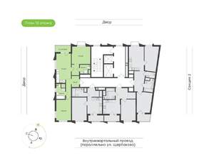 2-к квартира, вторичка, 66м2, 13/17 этаж