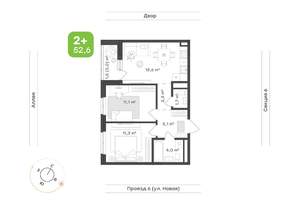 2-к квартира, вторичка, 53м2, 8/17 этаж