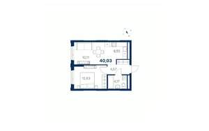 1-к квартира, вторичка, 40м2, 24/28 этаж