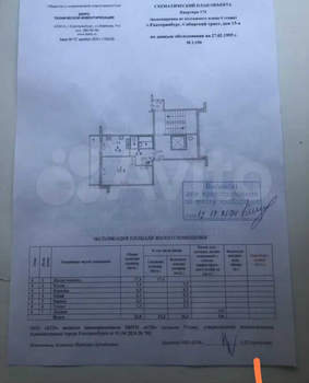 1-к квартира, вторичка, 34м2, 4/4 этаж