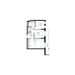 2-к квартира, строящийся дом, 58м2, 24/30 этаж