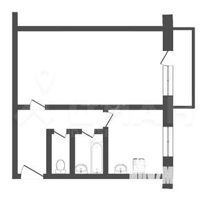 1-к квартира, вторичка, 31м2, 2/5 этаж