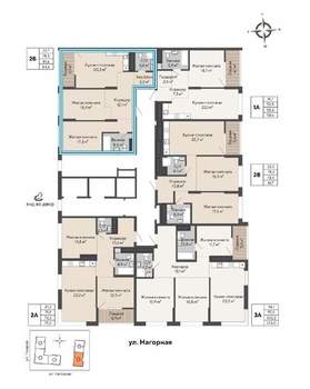 2-к квартира, вторичка, 82м2, 5/16 этаж