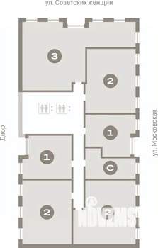 2-к квартира, вторичка, 78м2, 9/17 этаж