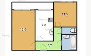 2-к квартира, вторичка, 48м2, 16/16 этаж
