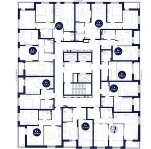 3-к квартира, сданный дом, 71м2, 13/21 этаж