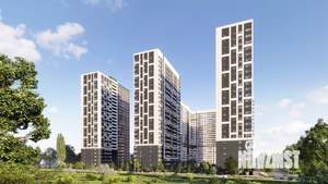 1-к квартира, строящийся дом, 38м2, 15/25 этаж