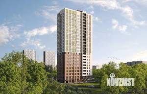 1-к квартира, строящийся дом, 40м2, 19/23 этаж