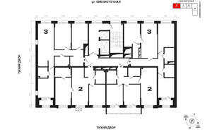 2-к квартира, вторичка, 69м2, 2/25 этаж